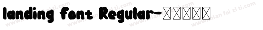 landing font Regular字体转换